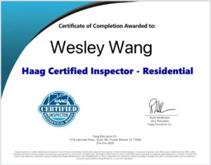 Haag certificate